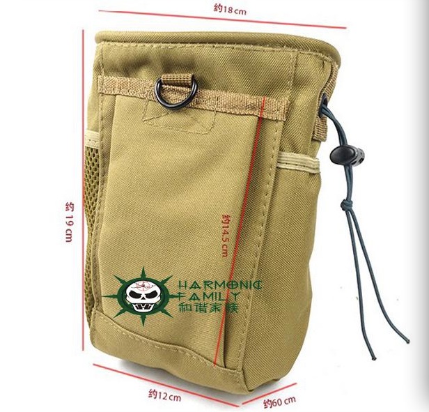 Tactical Folding Mag Recovery Dump Pouch Molle Loop and Hook